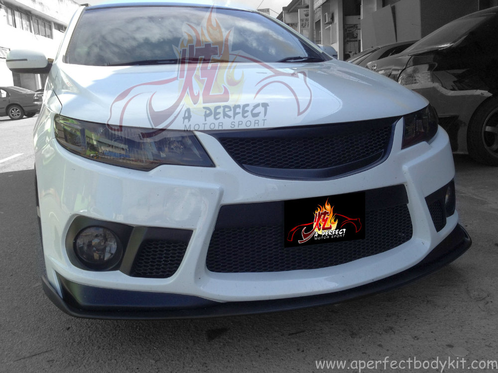 Kia Forte NF Front Bumper Customize Front V Lip 