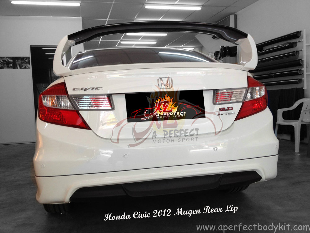 Honda Civic 2012 Mugen Rear Lip 