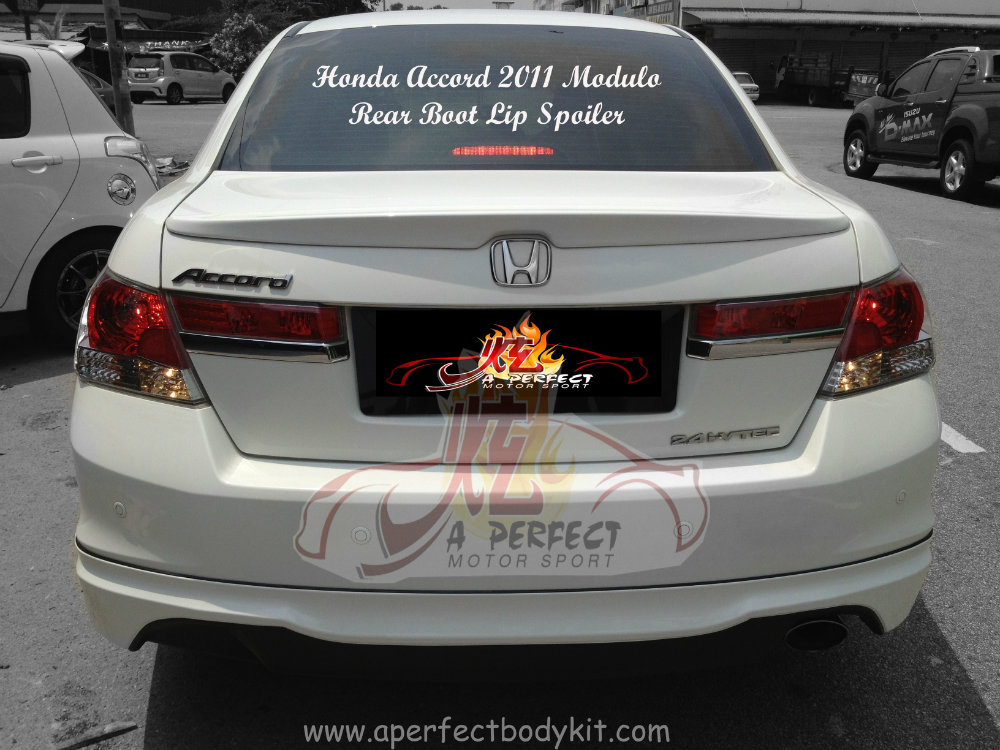 Honda Accord 2011 Modulo Rear Boot Lip Spoiler 