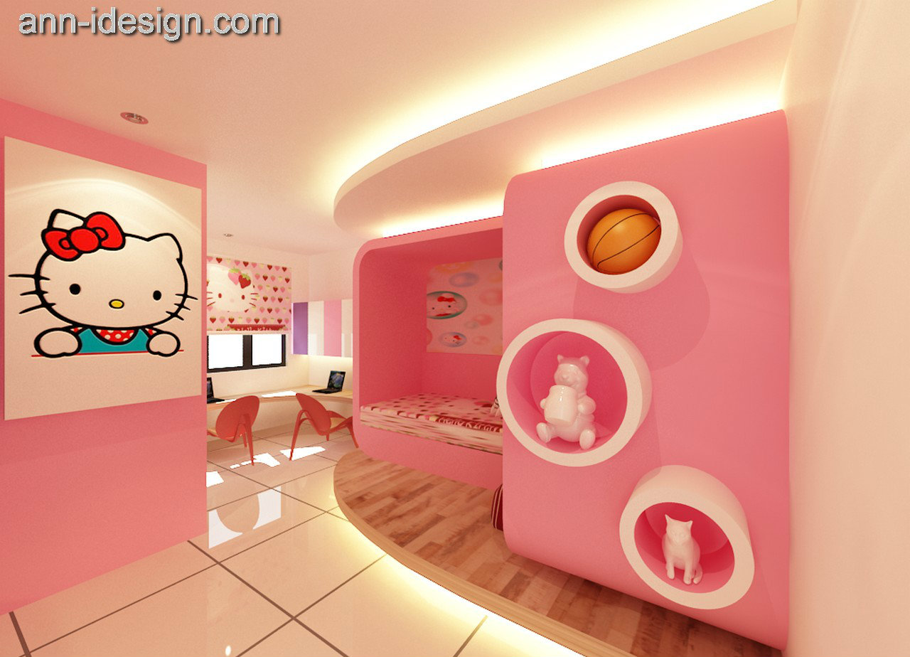 Hello Kitty Design Bedroom Kulai Jaya Johor Bahru JB