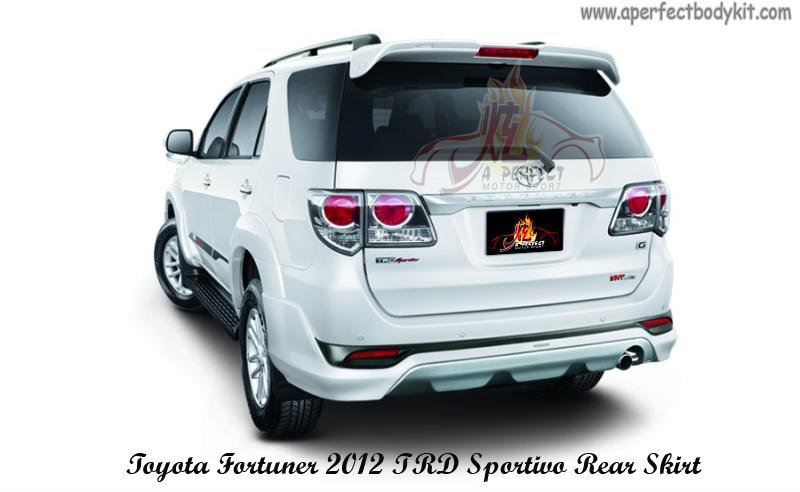 Toyota Fortuner 2012 TRD Sportivo Rear Skirt 