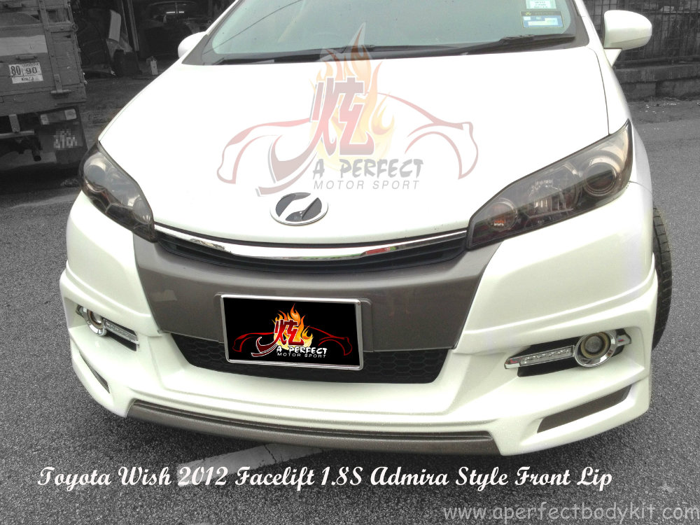 Toyota Wish 2012 Facelift 1.8S Admira Style Front Lip 