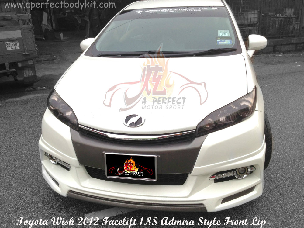 Toyota Wish 2012 Facelift 1.8S Admira Style Front Lip 