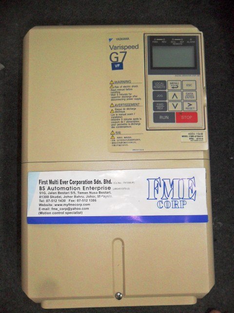 YASKAWA VARISPEED G7 400V 15KW CIMR-G7B4015 CIMR-G7A4015 MALAYSIA JAKARTA INDONESIA SINGAPORE BRUNEI YASKAWA VARISPEED G7 400V 15KW CIMR-G7B4015 CIMR-G7A4015 MALAYSIA JAKARTA INDONESIA SINGAPORE BRUNEI