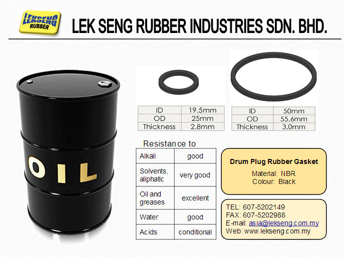 Drum Plug Rubber Gasket