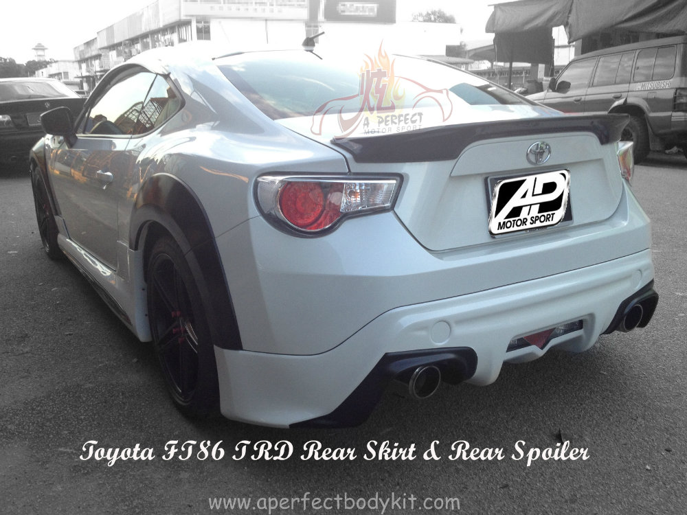 Toyota FT86 TRD Rear Skirt & Rear Spoiler 