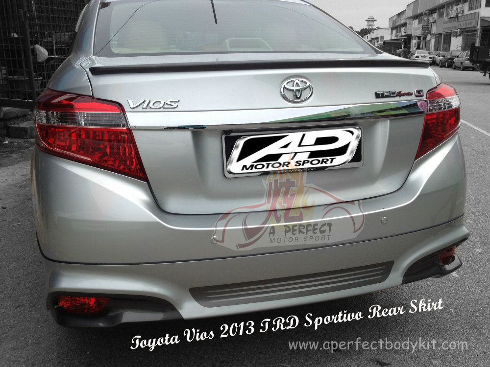 Toyota Vios 2013 TRD Sportivo Rear Skirt 