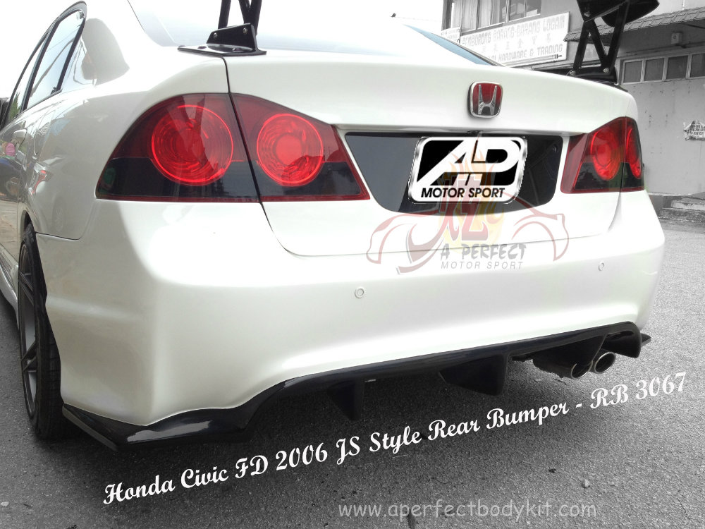 Honda Civic FD 2006 JS Style Rear Bumper 