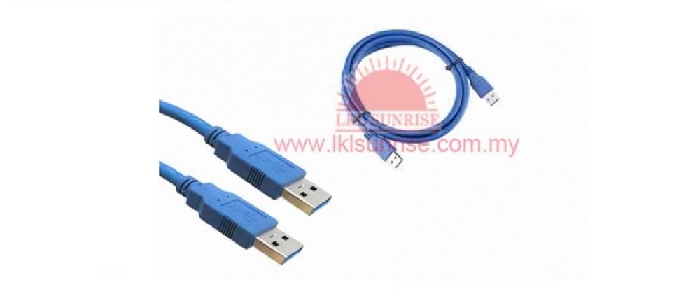 USB 2.0 CABLE AM-AM (BLUE)