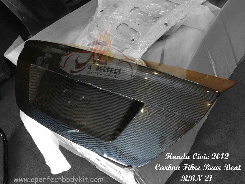 Honda Civic 2012 Carbon Fibre Rear Boot 