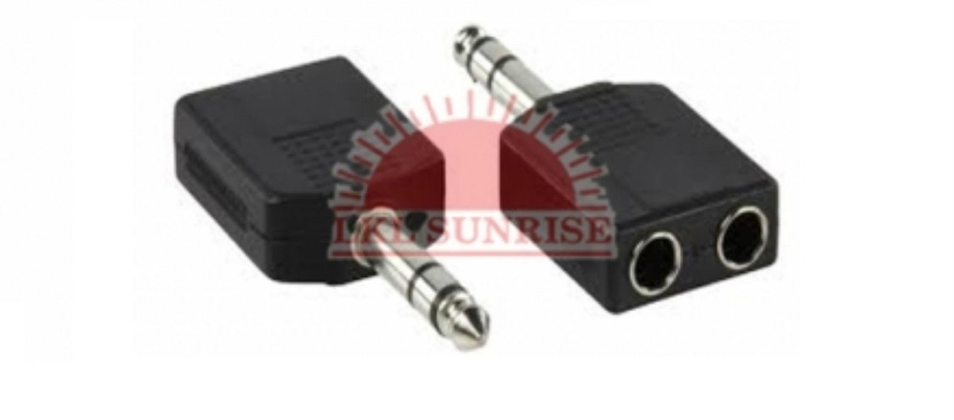 6.35MM STEREO TO 2X 6.35MM STEREO CONNECTOR