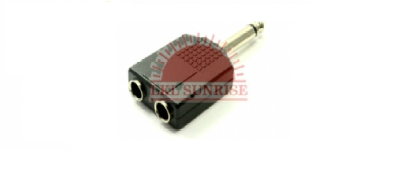 6.35MM MONO TO 2X 6.35MMMONO CONNECTOR