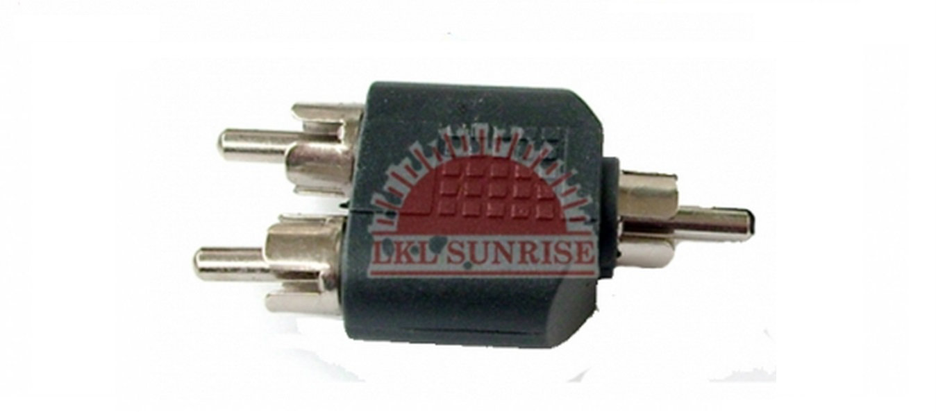 RCA PLUG TO 2 RCA PLUG SPLITTER ADAPTOR