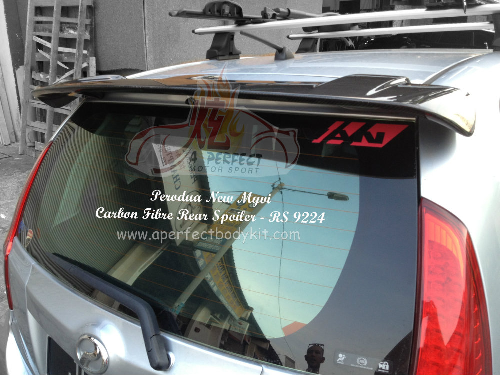 Perodua New Myvi Carbon Fibre Rear Spoiler Perodua Myvi 