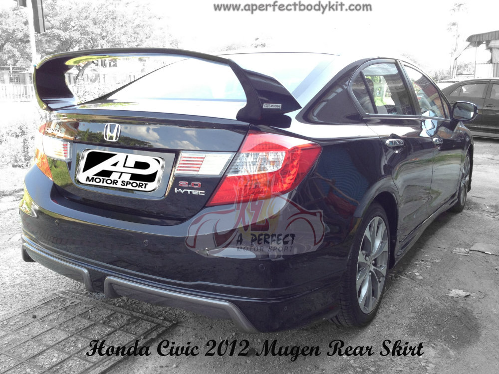 Honda Civic 2012 Mugen Rear Skirt 