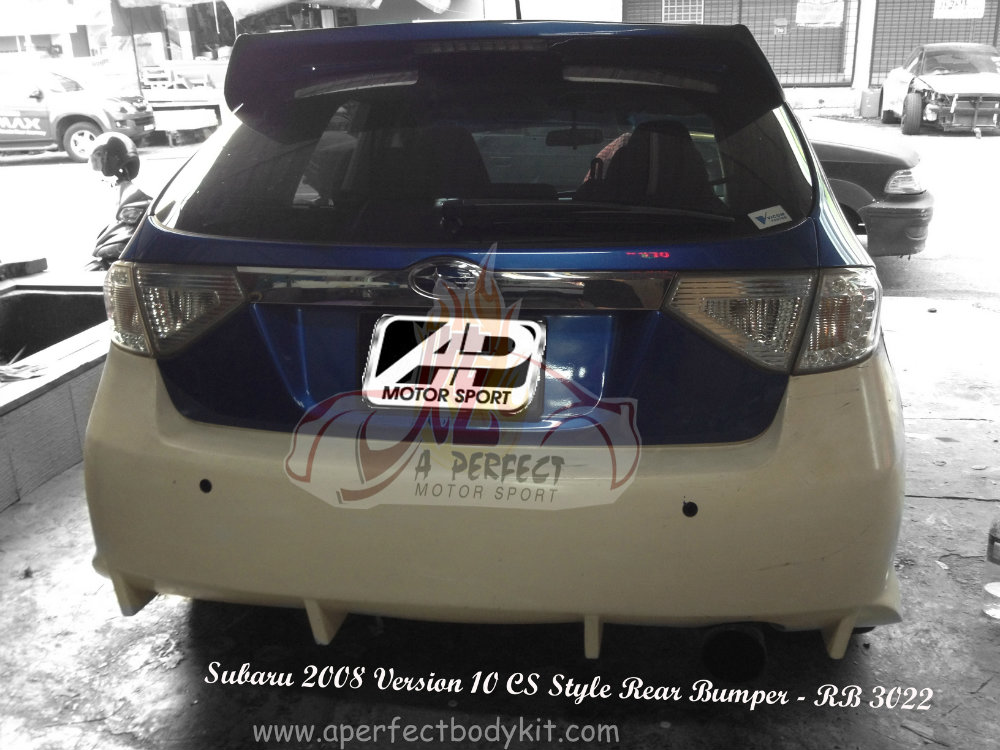 Subaru 2008 Version 10 CS Style Rear Bumper 