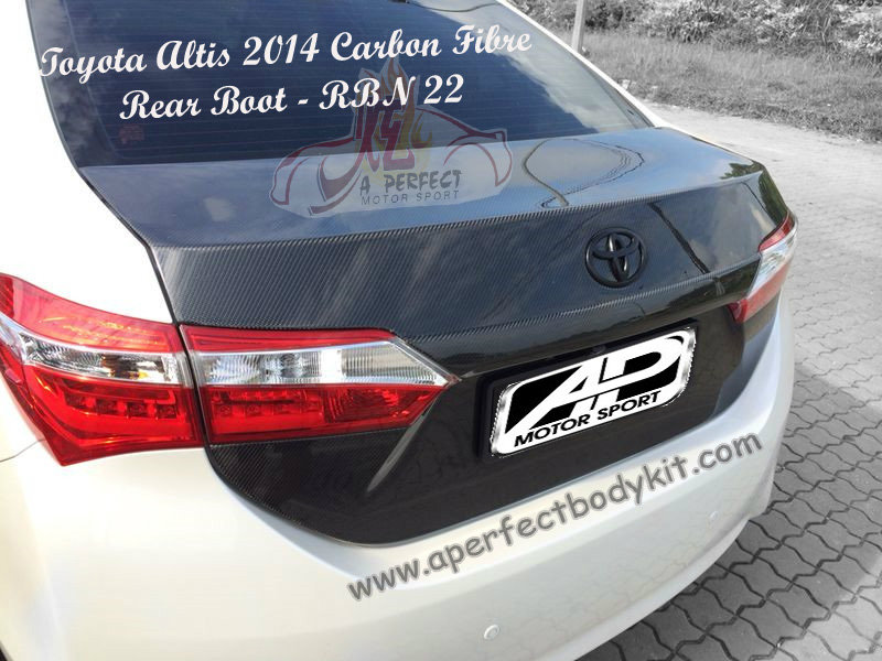 Toyota Altis 2014 Carbon Fibre Rear Boot 