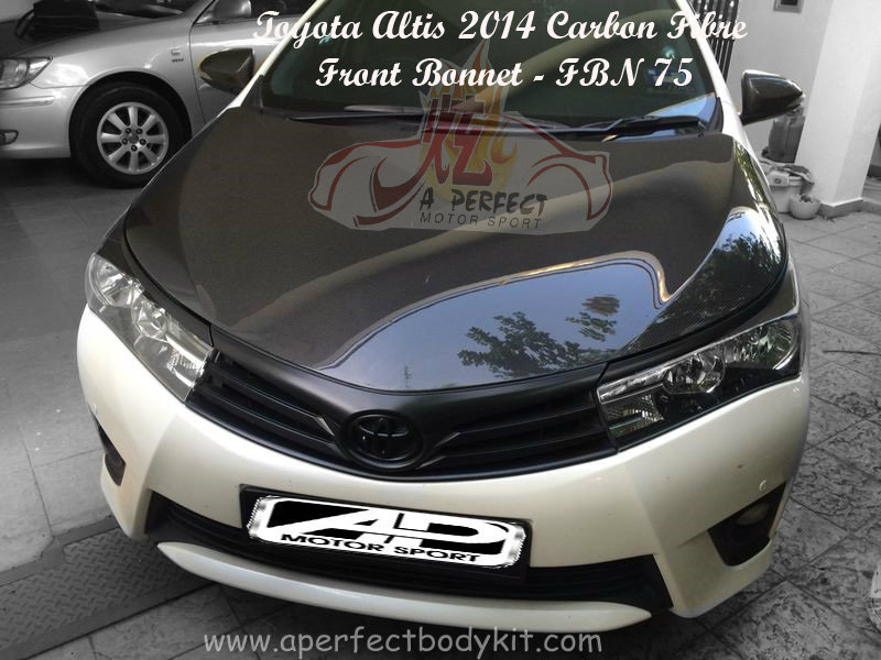 Toyota Altis 2014 Carbon Fibre Front Bonnet 