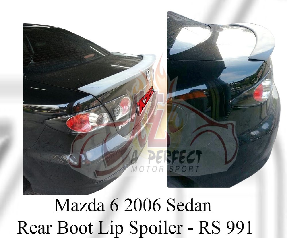 Mazda 6 2006 Rear Boot Lip Spoiler 