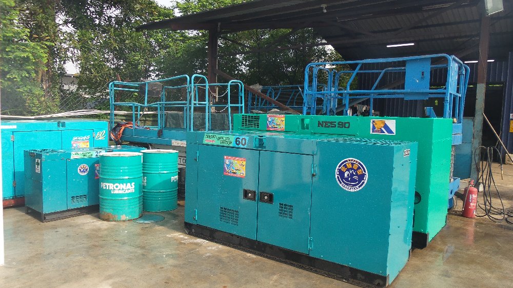 GENERATOR SET/SCISSOR LIFT FOR SALE IN MALAYSIA/JOHOR BAHRU