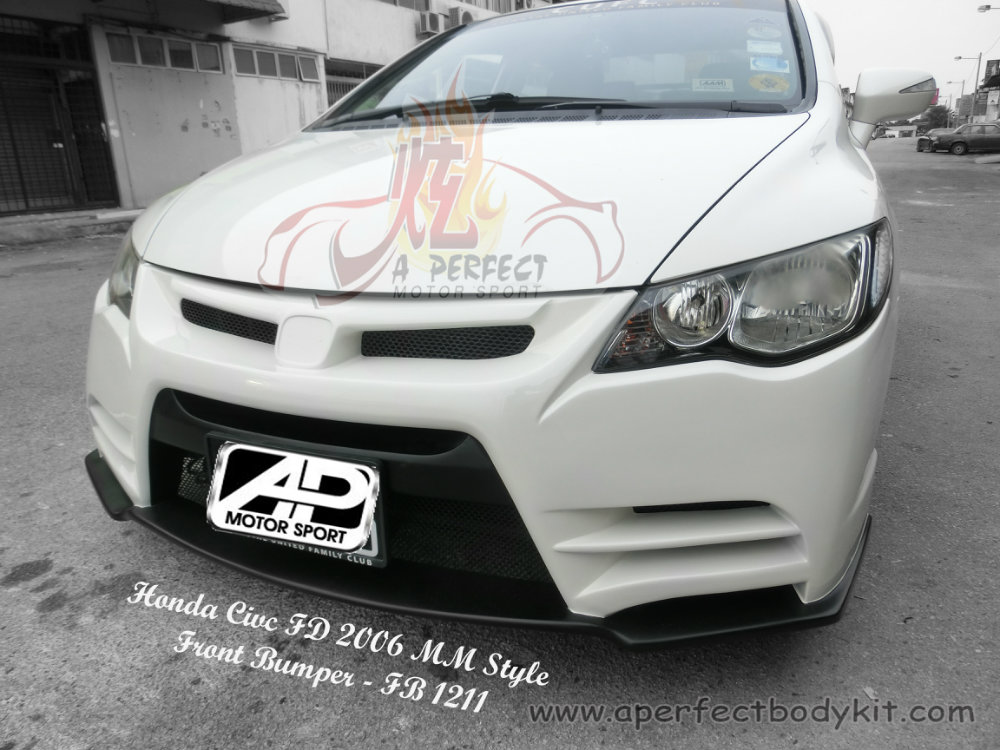 Honda Civic FD 2006 MM Style Front Bumper 