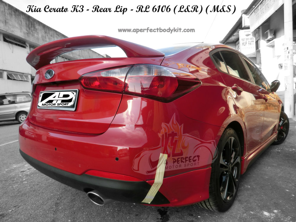 Kia Cerato K3 MS Style Rear Lip Kia K3 Johor Bahru JB Malaysia Body