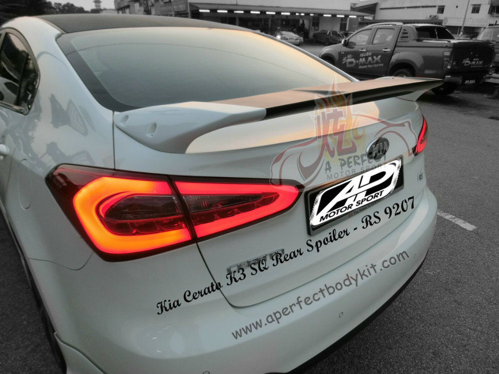 Kia Cerato K3 SQ Style Rear Spoiler ★ Kia K3 JB Johor Bahru Malaysia Customized BodyKits, Fibre