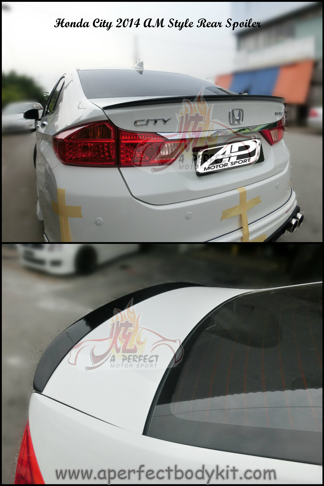 Honda City 2014 AM Style Rear Spoiler 