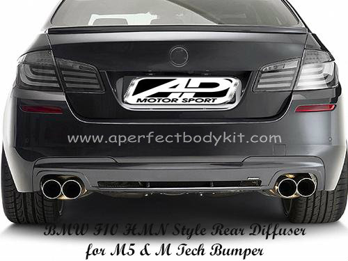 BMW 5 Series F10 HMN Style Carbon Rear Diffuser for M5 &