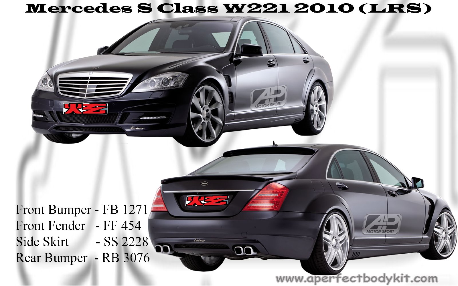 Mercedes S Class W221 2010 LRS Style 