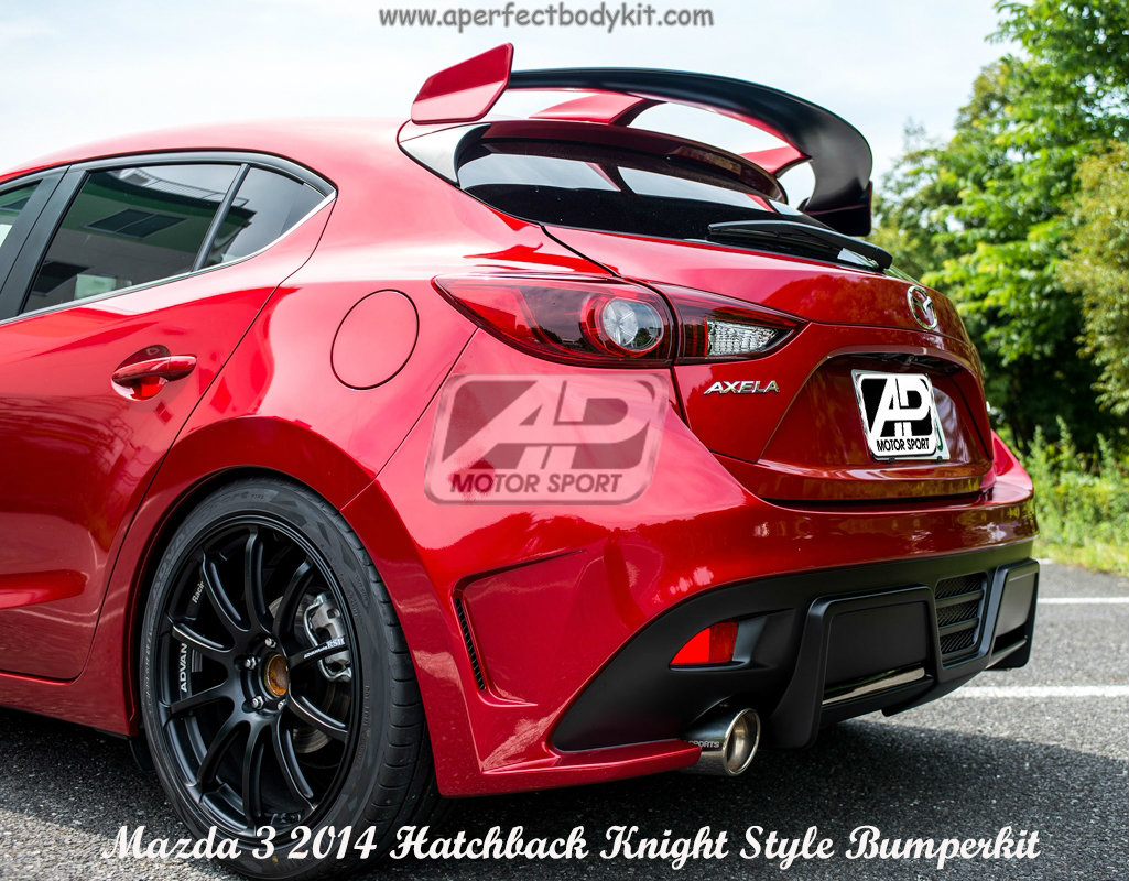 Mazda 3 2014 Hatchback Knight Style Rear Bumper & Rear S
