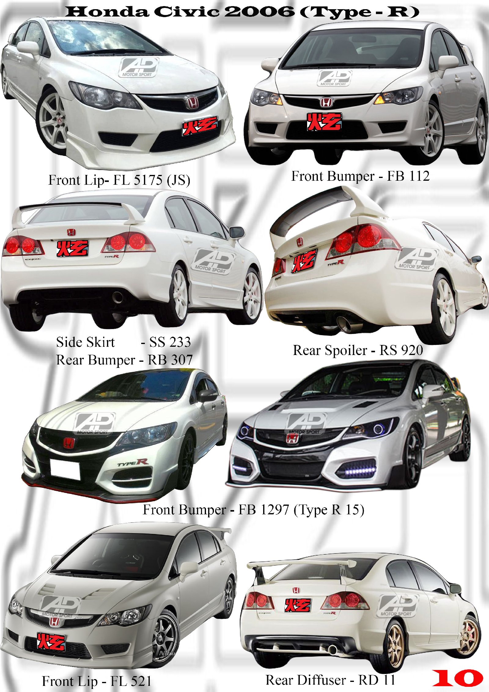 Honda Civic 2006 Type-R Bodykits 