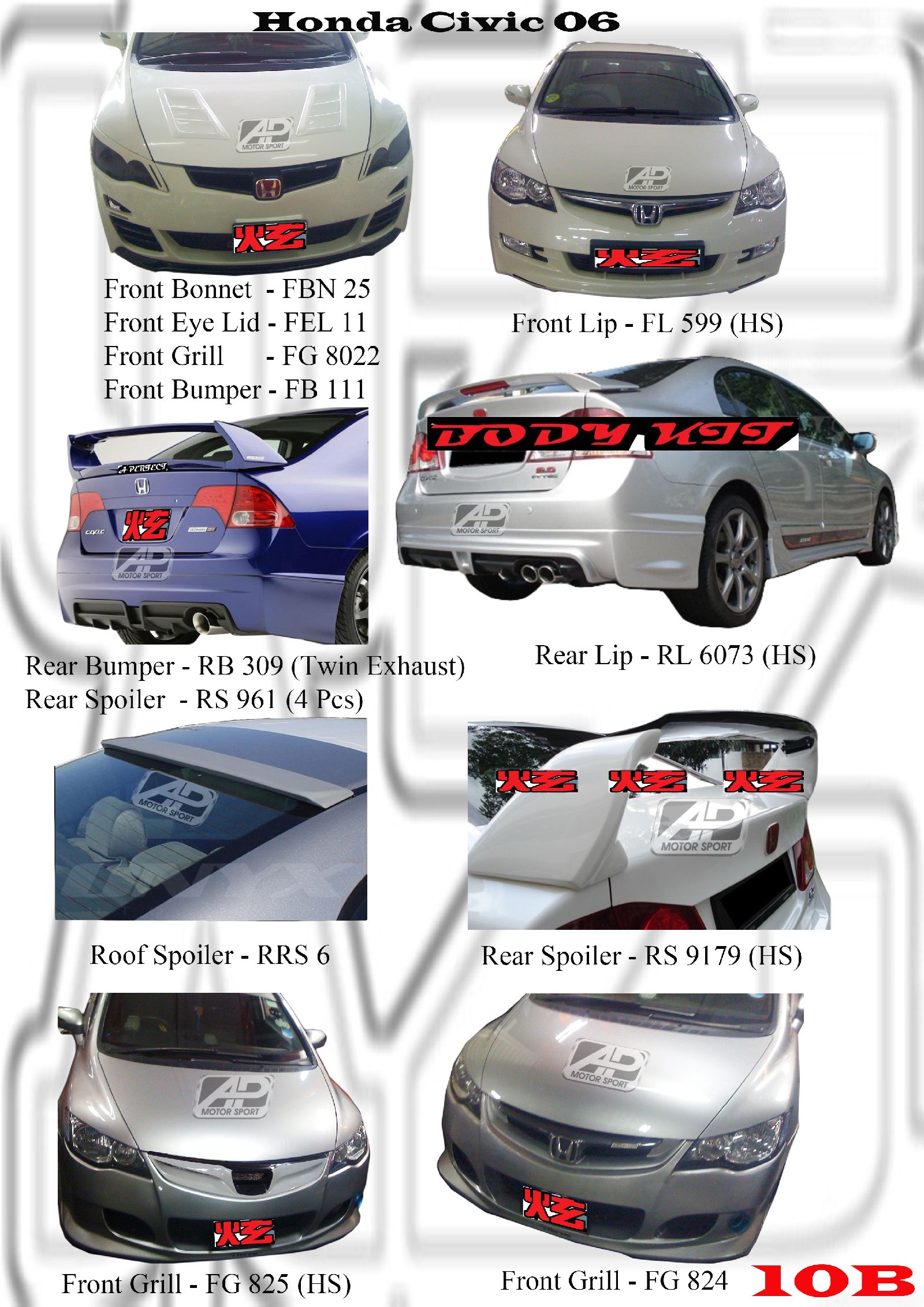 Honda Civic 2006 Bodykits 