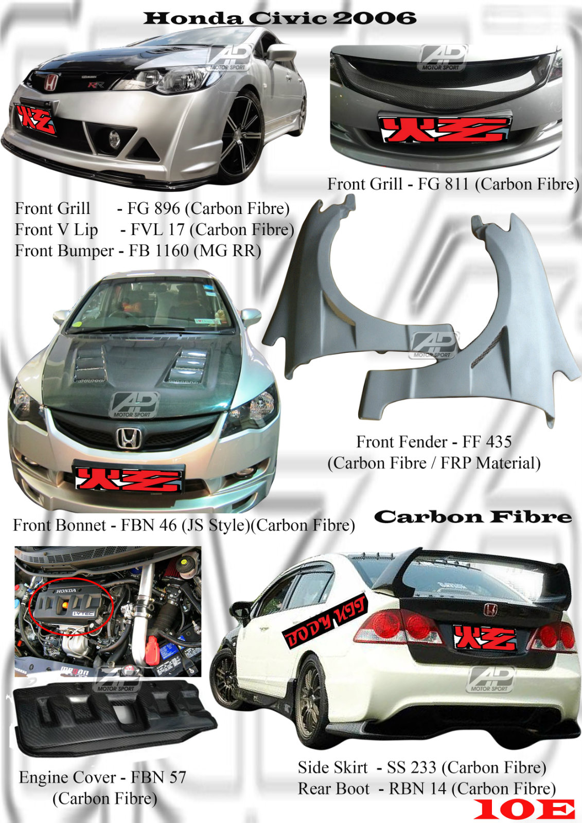 Honda Civic 2006 Bodykits 