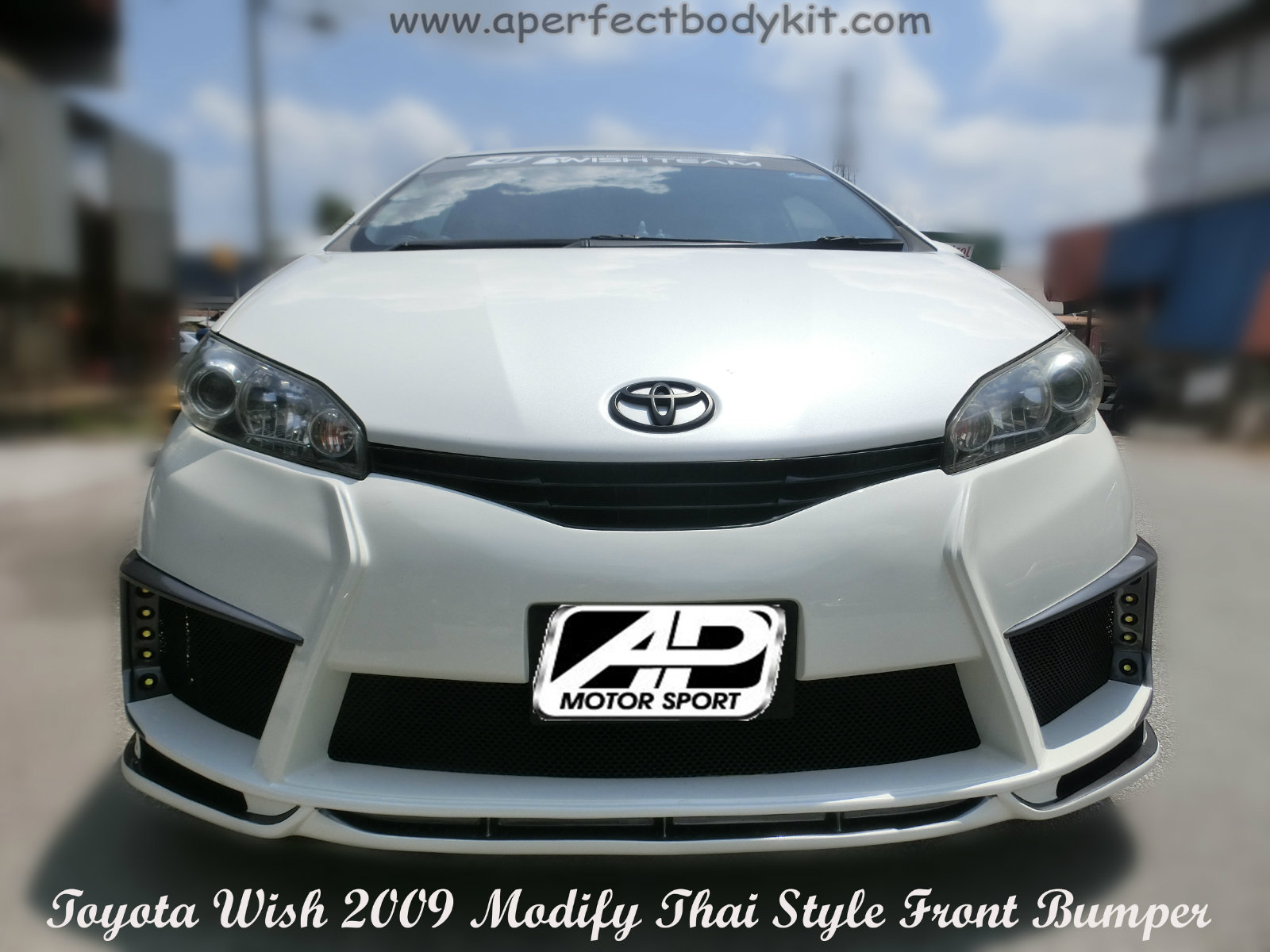 Toyota Wish 2009 Modify Thai Style Front Bumper Custom Body Kits Toyota