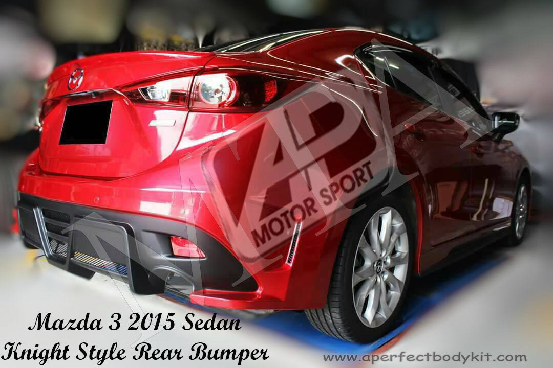 Mazda 3 2015 Knight Style Rear Bumper 