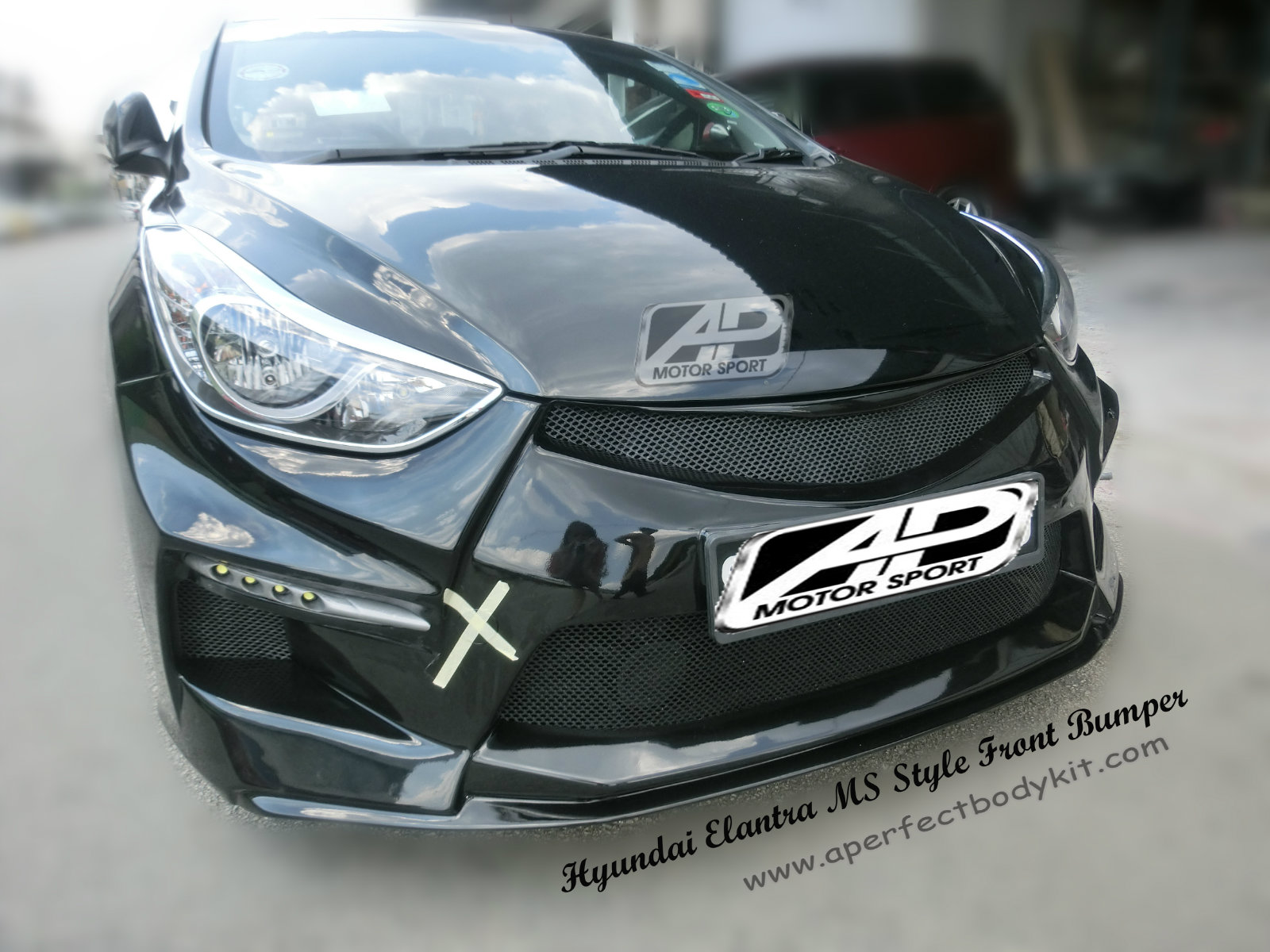 Hyundai Elantra 2011 MS Style Front Bumper 