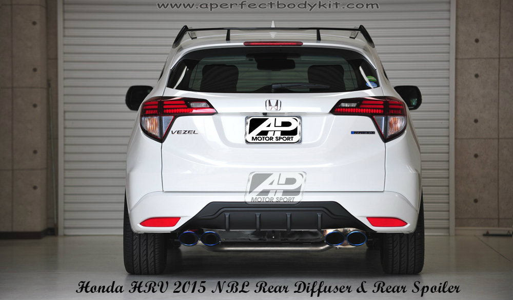 Honda HRV 2015 NBL Rear Diffuser & Rear Spoiler 