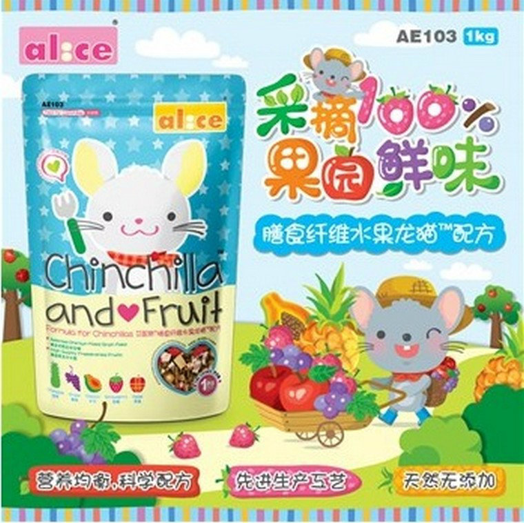 AE103 Alice Chinchilla & Fruit 1kg