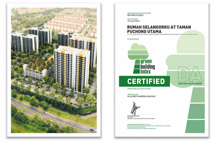 RUMAH SELANGORKU @ TAMAN PUCHONG UTAMA Green Building Index (GBI