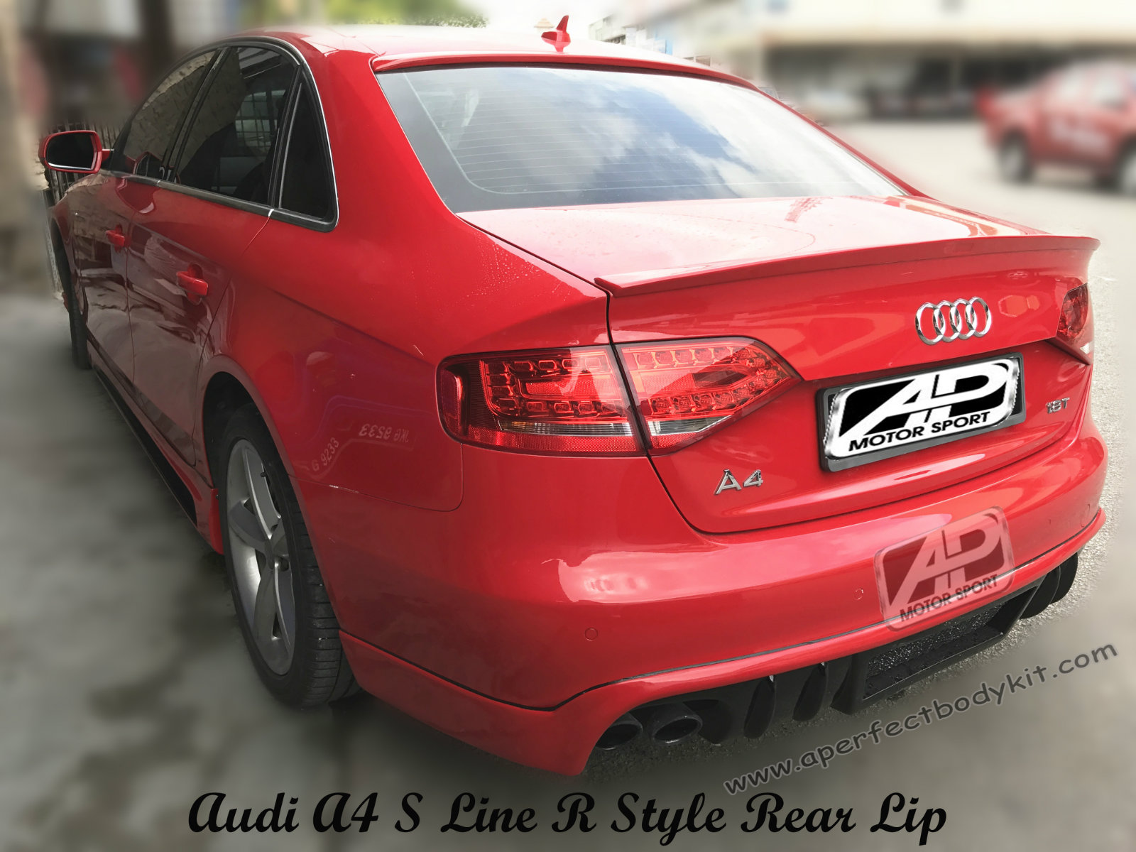 Audi A4 R Style S Line Rear Lip 