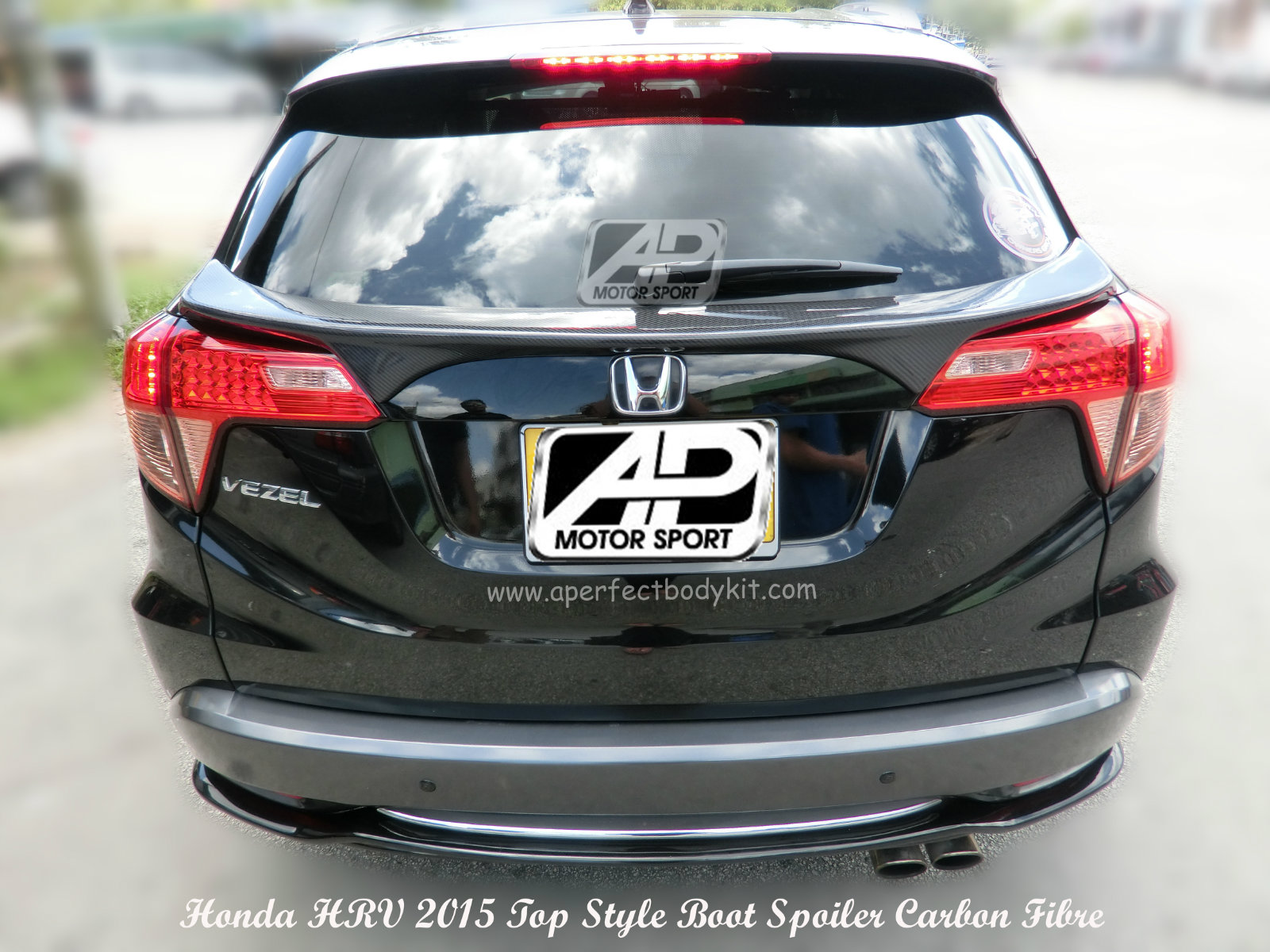 Honda HRV / Vezel 2015 Top Style Rear Boot Spoiler (Carbon F