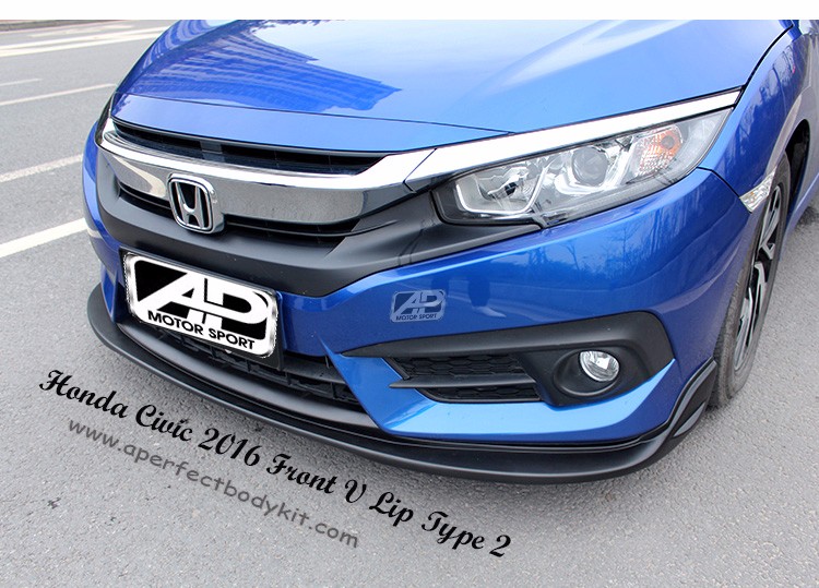 Honda Civic 2016 Front V Lip Type 2 