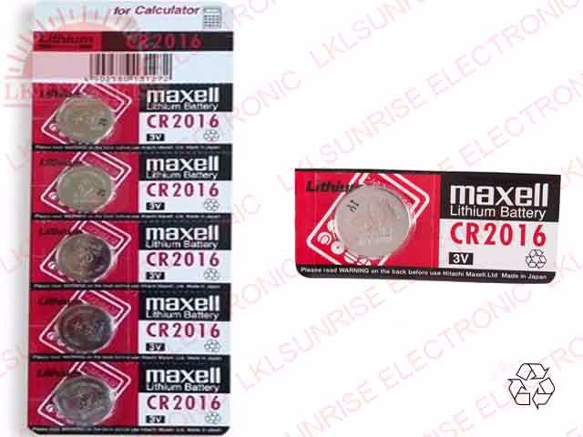 Maxell CR2016 3V Lithium Coin Battery