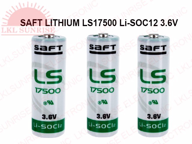 SAFT LITHIUM BATTERY LS17500 A 3.6V