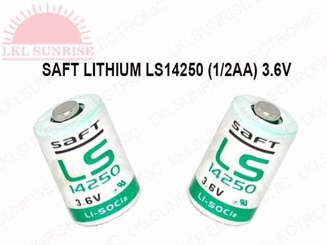 LS14250 - Saft - Battery, 3.6 V, 1/2AA