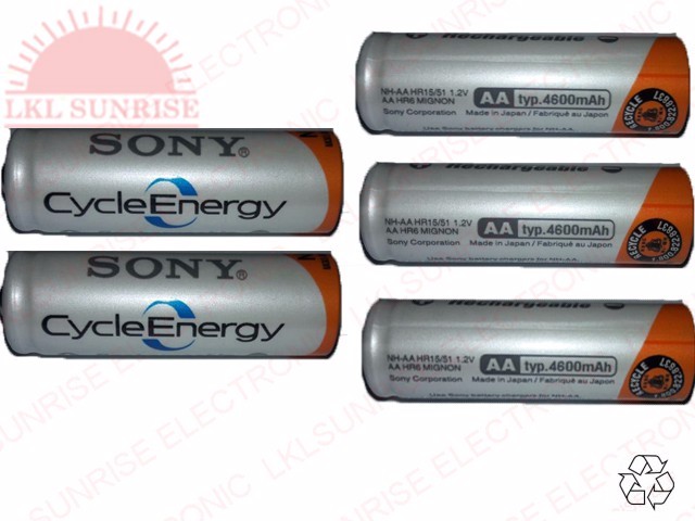 SONY RECHARGEABLE BATTERY AA 1.2V 4600mAH