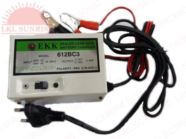 EKK SEALED LEAD ACID BATTERY CHARGER 612BC3