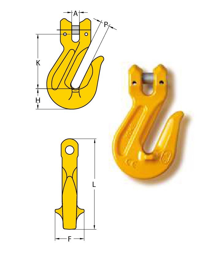 G80 CLEVIS GRAB HOOK,CODE "YK" G80 CLEVIS GRAB HOOK,CODE "YK"