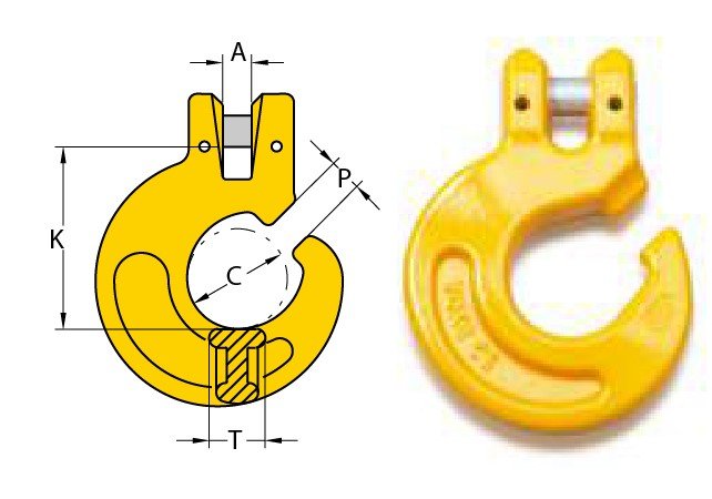 G80 CLEVIS FLOREST HOOK, CODE "YT" G80 CLEVIS FLOREST HOOK, CODE "YT"